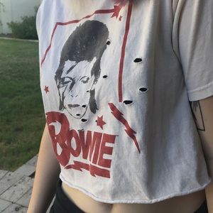 Brandy Melville David Bowie distressed shirt